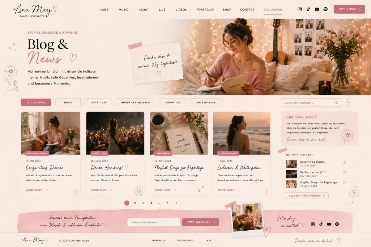 Blog, News und Updates