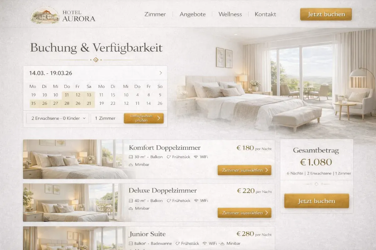 Buchung und Verfügbarkeit