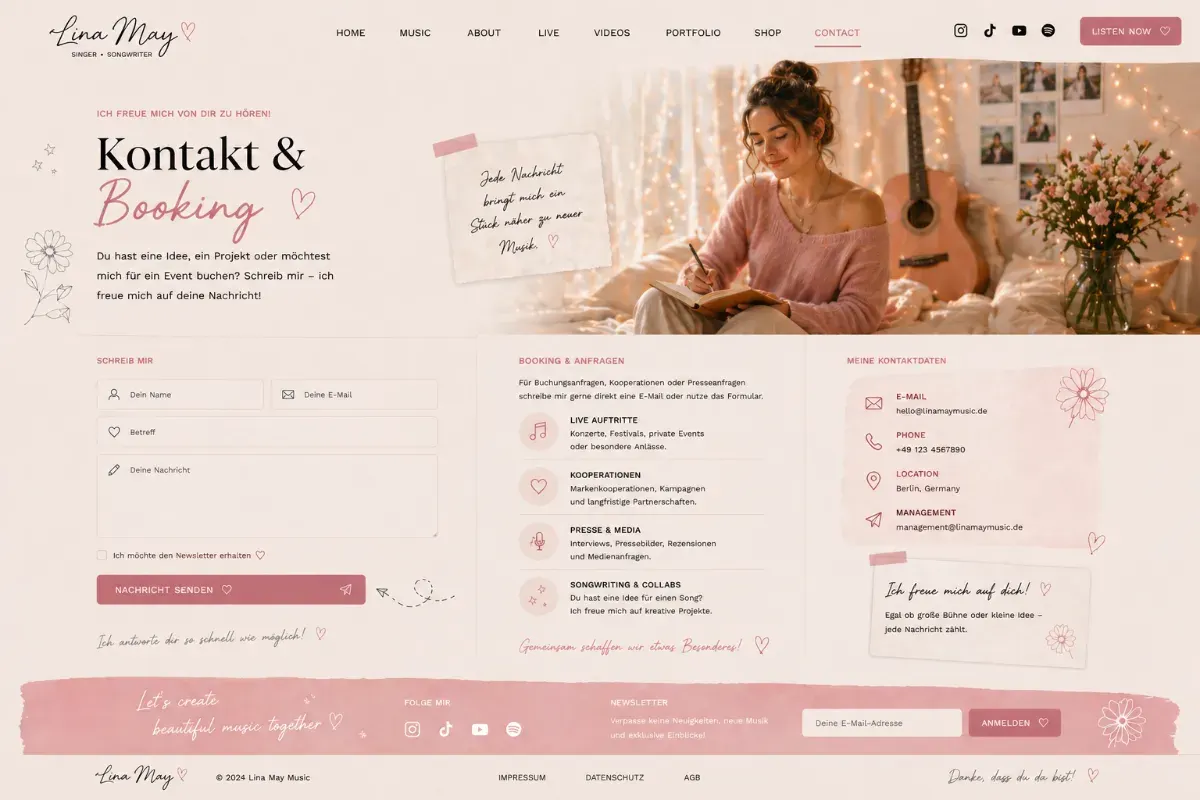 Kontakt und Booking