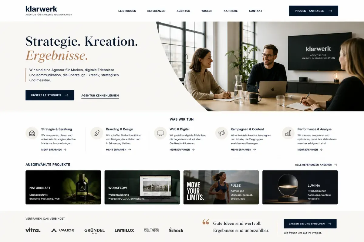 Landingpage Vorschau
