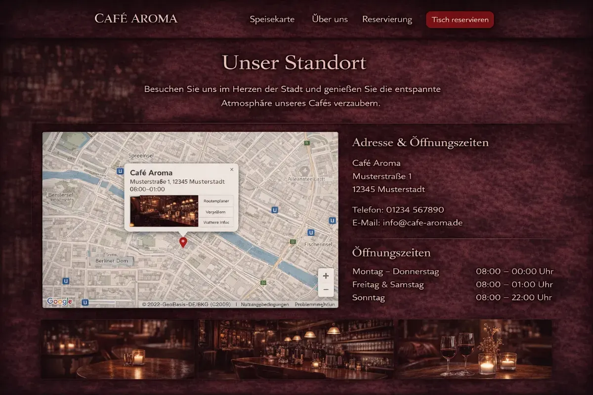 Standort und Öffnungszeiten