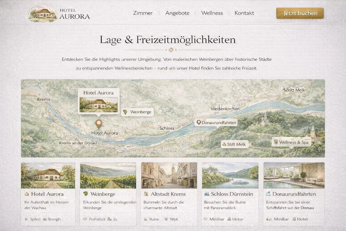 Lage und Freizeitmöglichkeiten