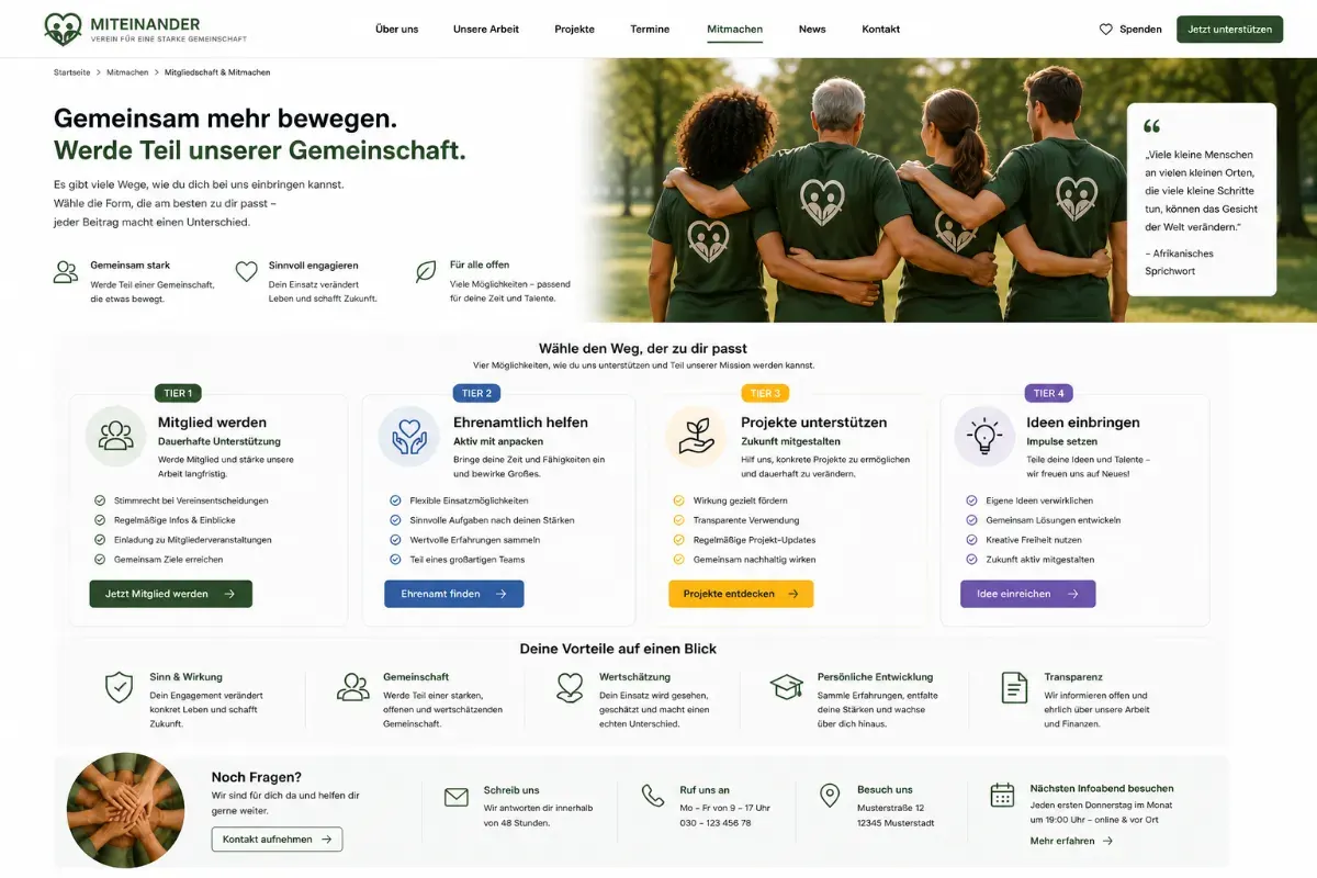 Mitgliedschaft und Mitmachen