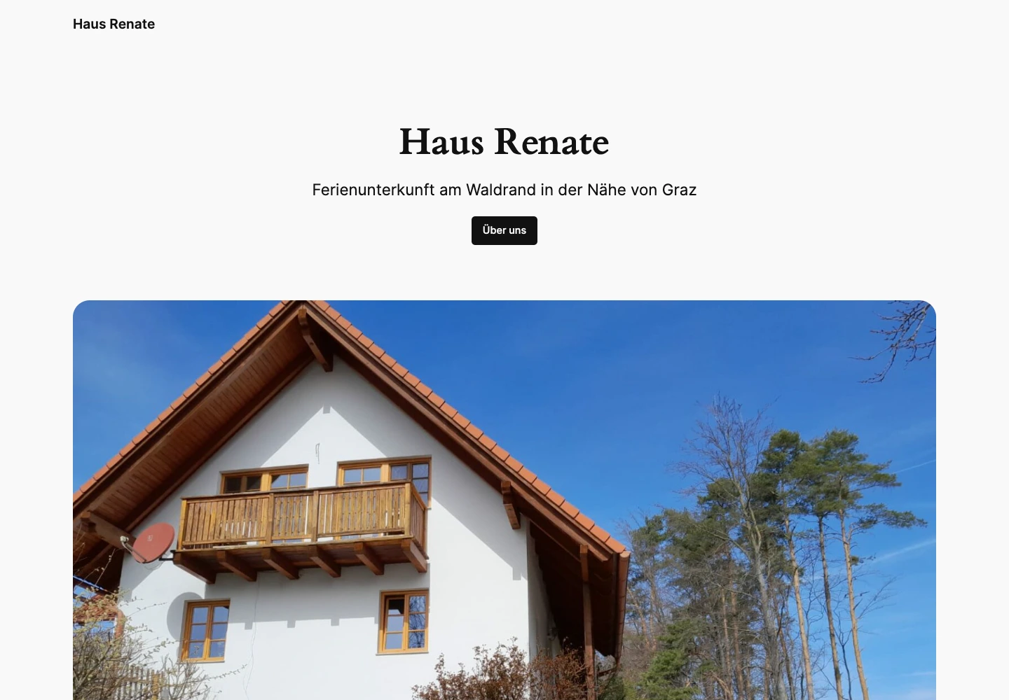 Startseite von Haus Renate