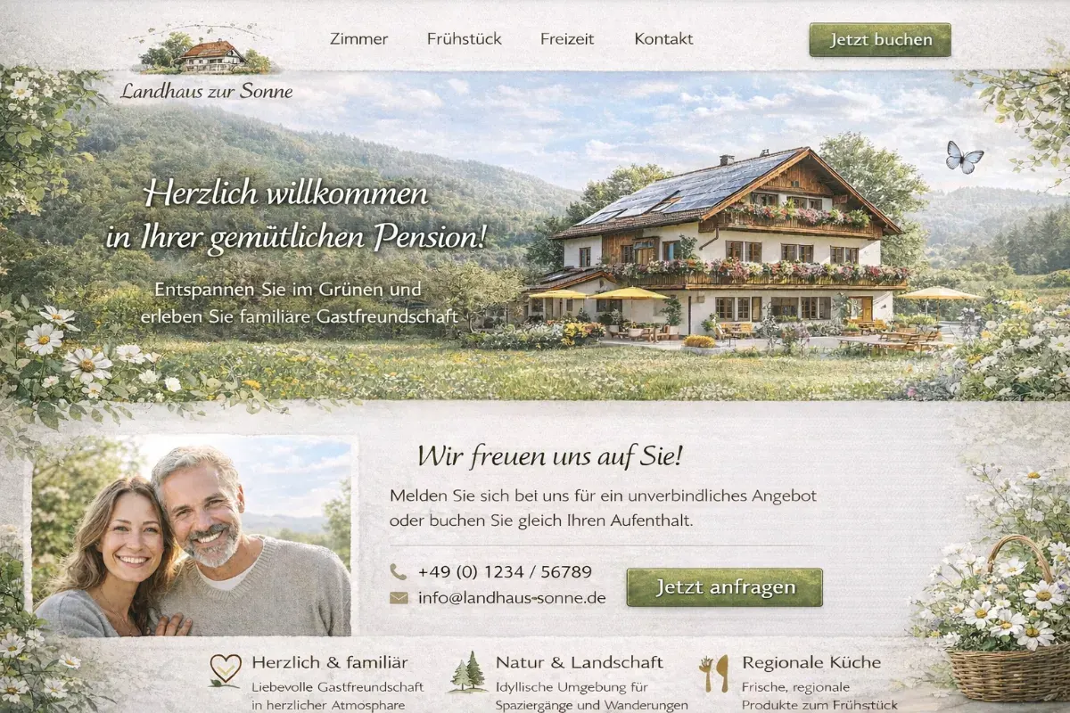 Landingpage Vorschau