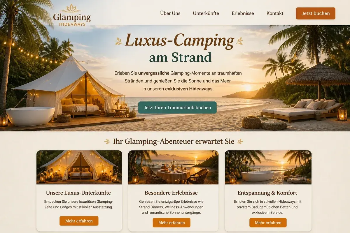 Campingseite Beispiel 2