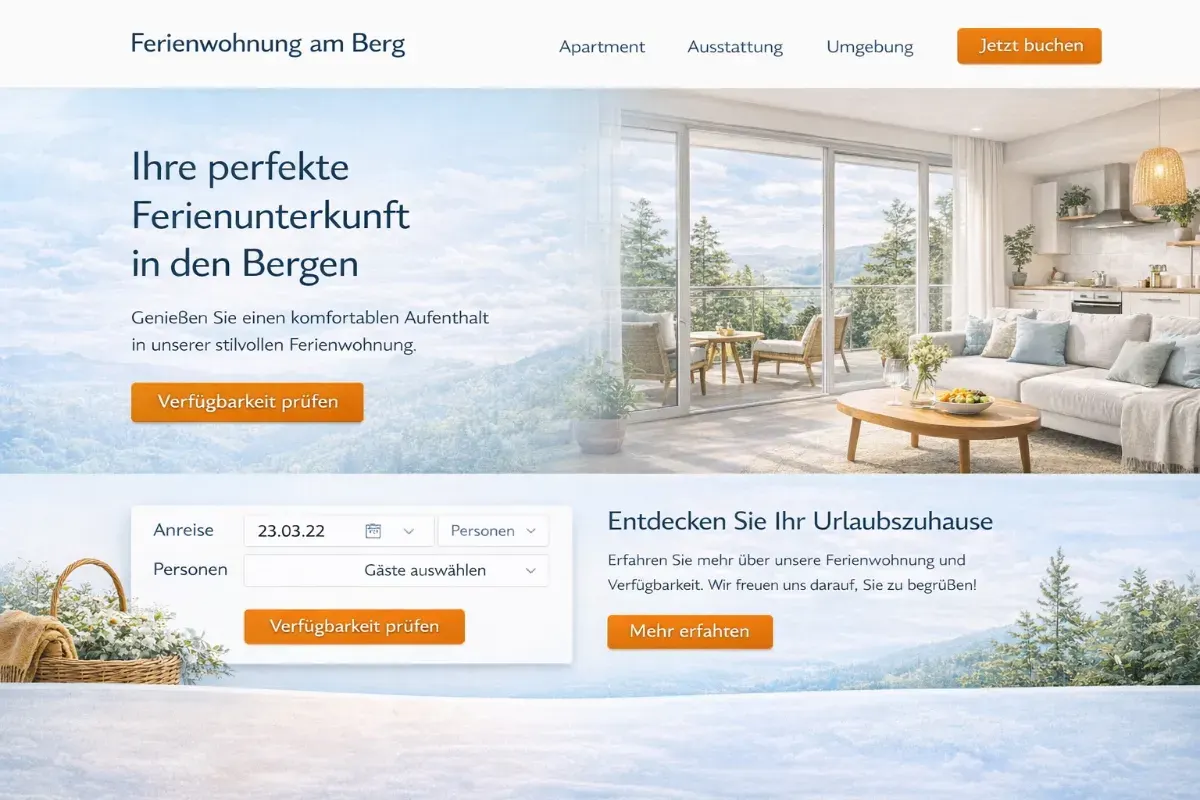 Landingpage Vorschau