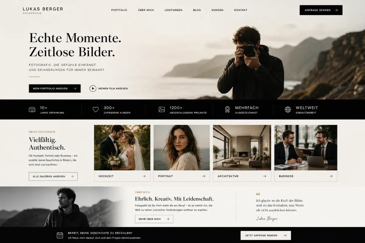 Landingpage Vorschau