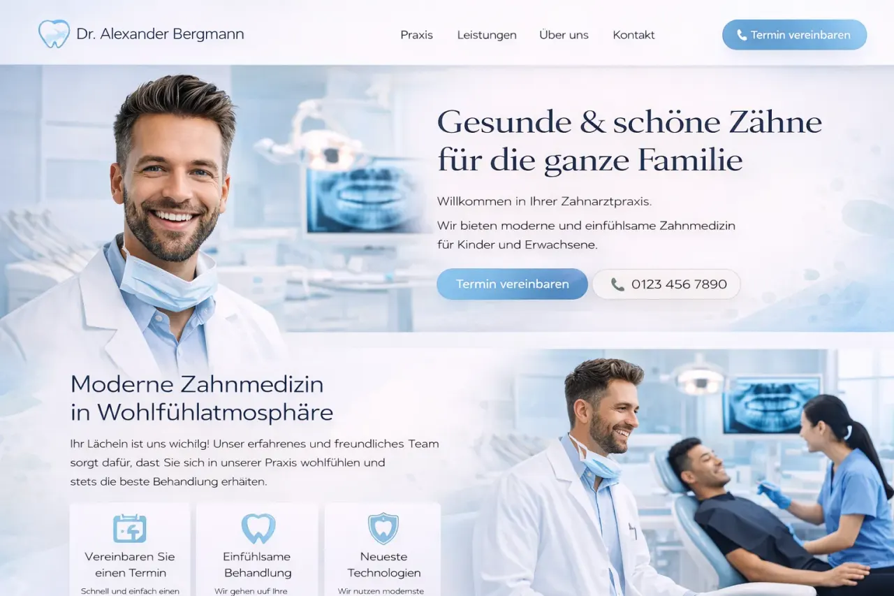 Landingpage Vorschau