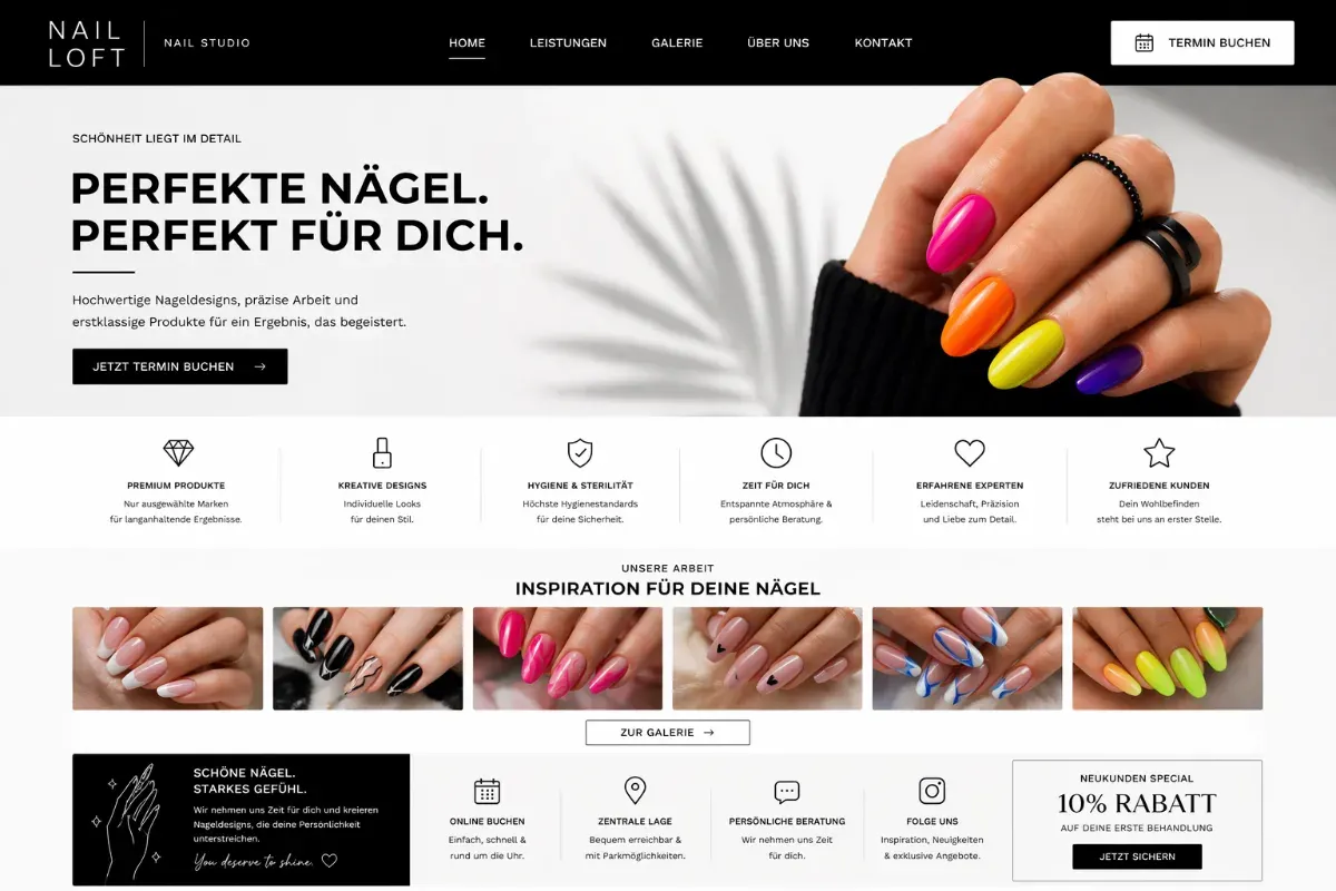 Landingpage Vorschau