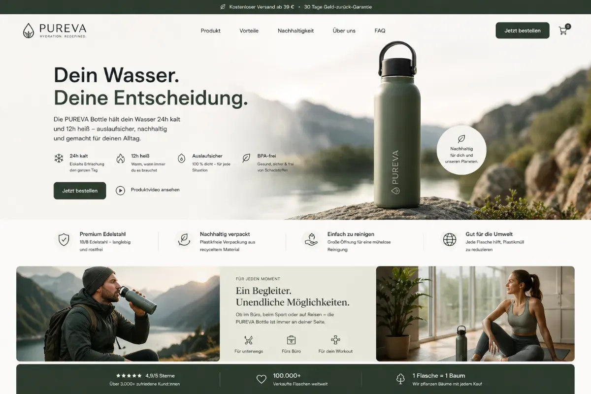 Landingpage Vorschau