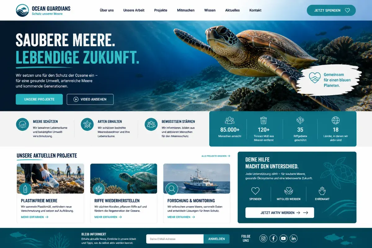 Landingpage Vorschau