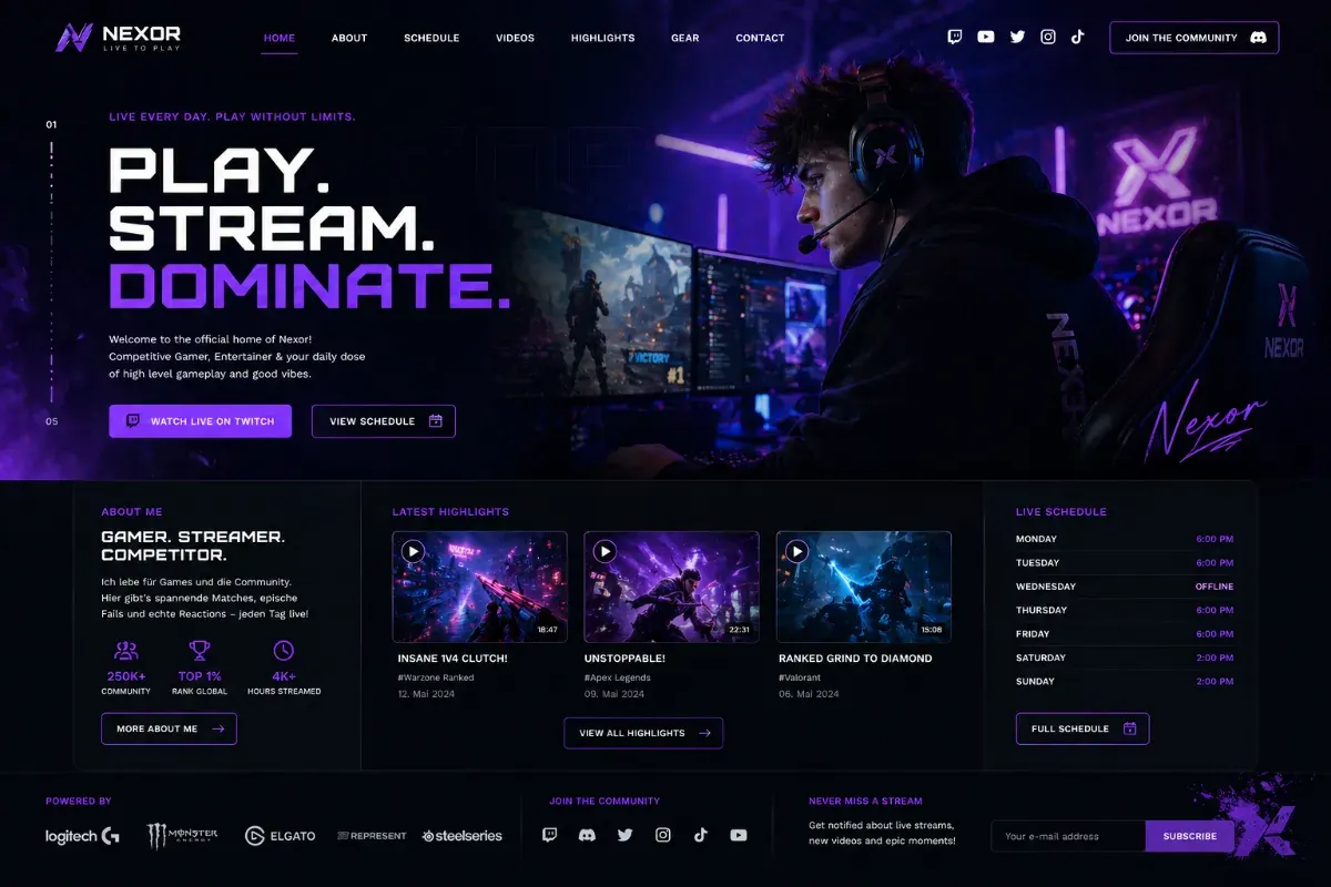 Creatorseite Beispiel 3