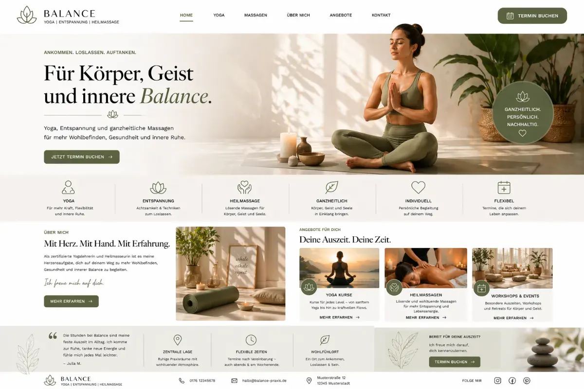 Landingpage Vorschau