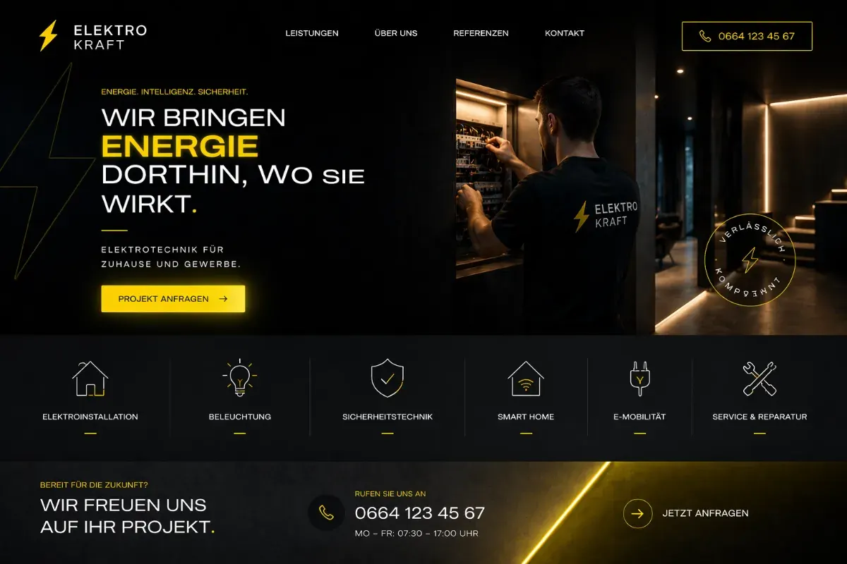 Landingpage Vorschau