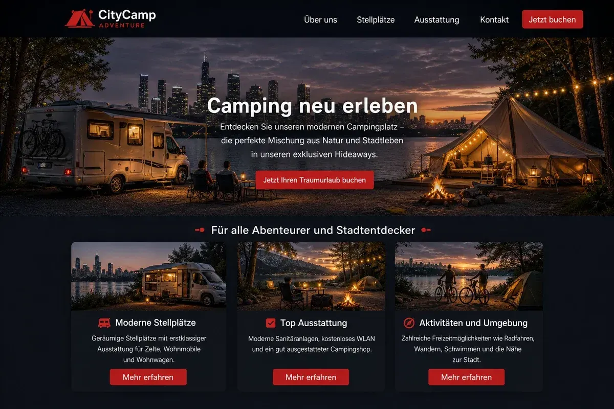 Campingseite Beispiel 3