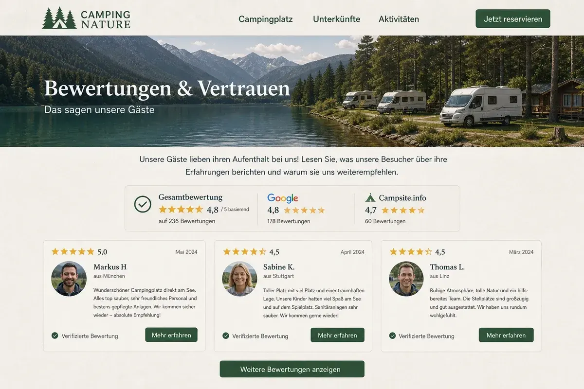 Mehr Vertrauen vor der Anreise