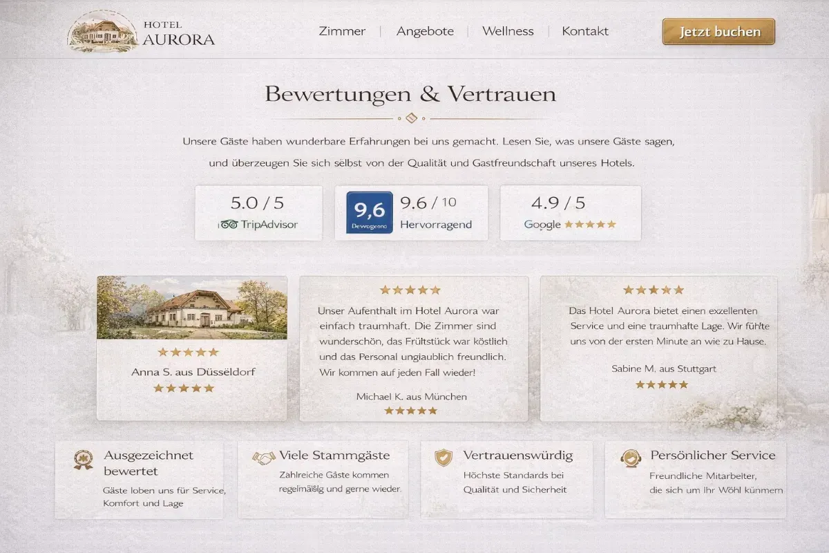 Bewertungen und Vertrauen