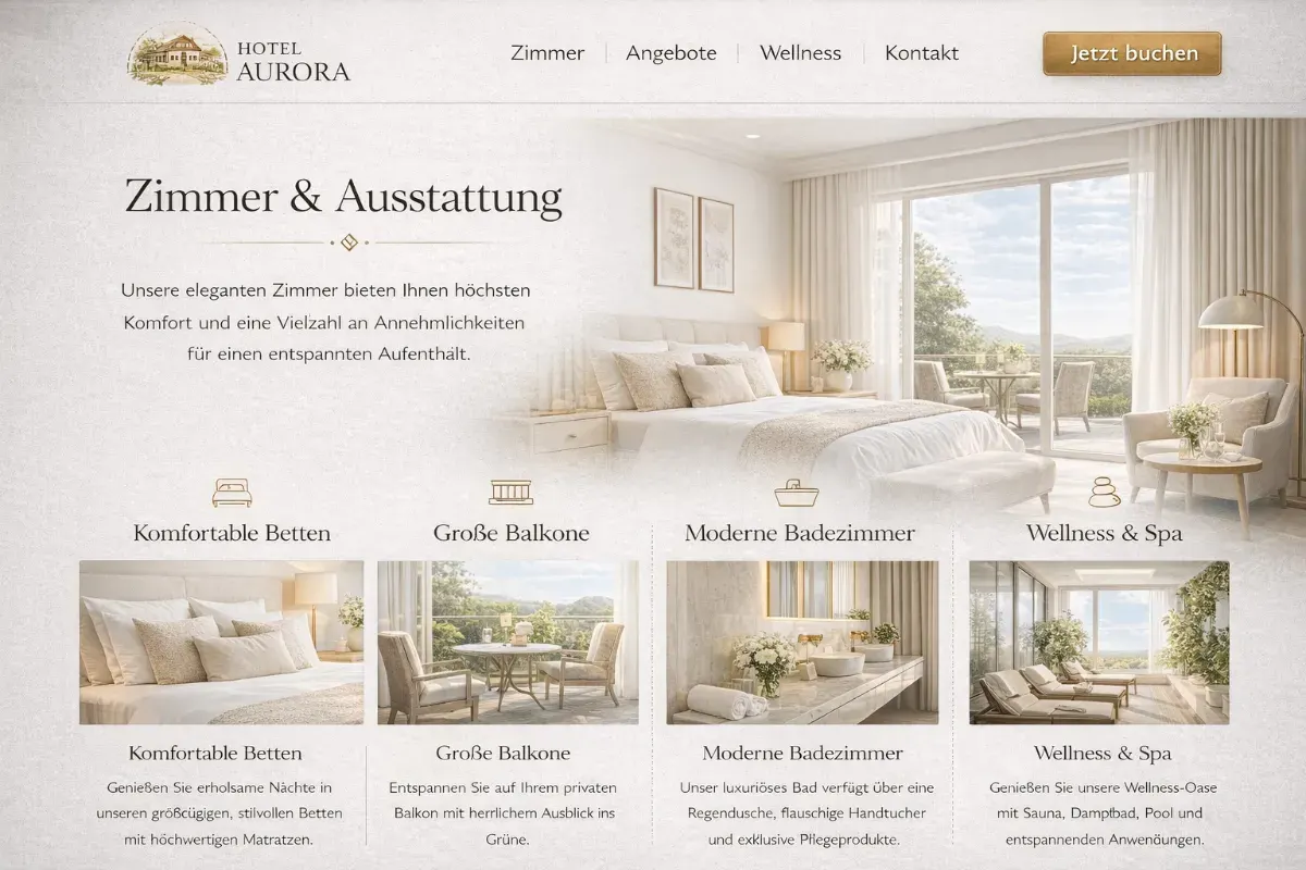 Zimmer und Ausstattung