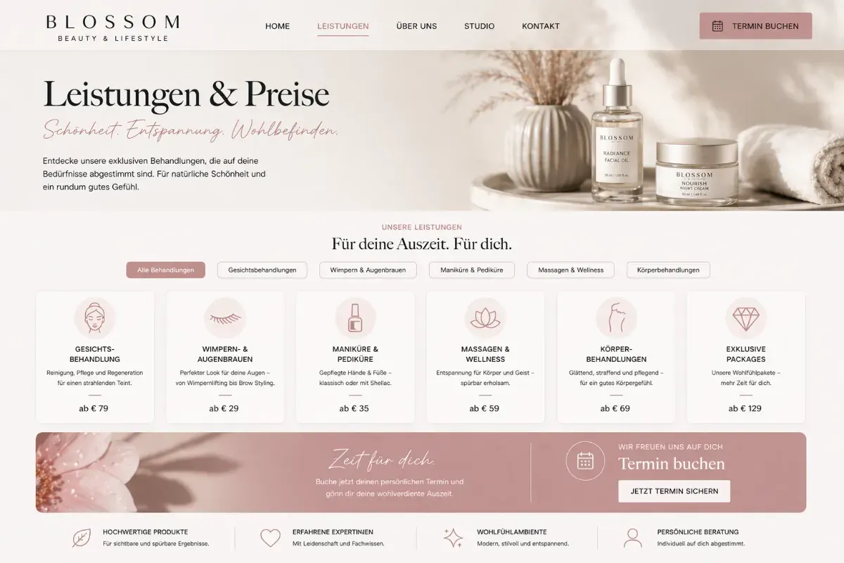 Leistungen und Preise