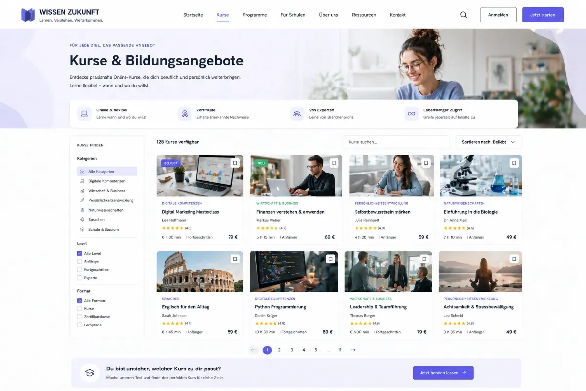 Kurse und Bildungsangebote