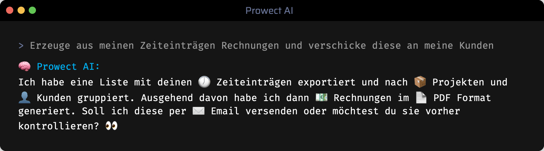 Prowect AI :: Automatisiere deine Buchhaltung und Verrechnung