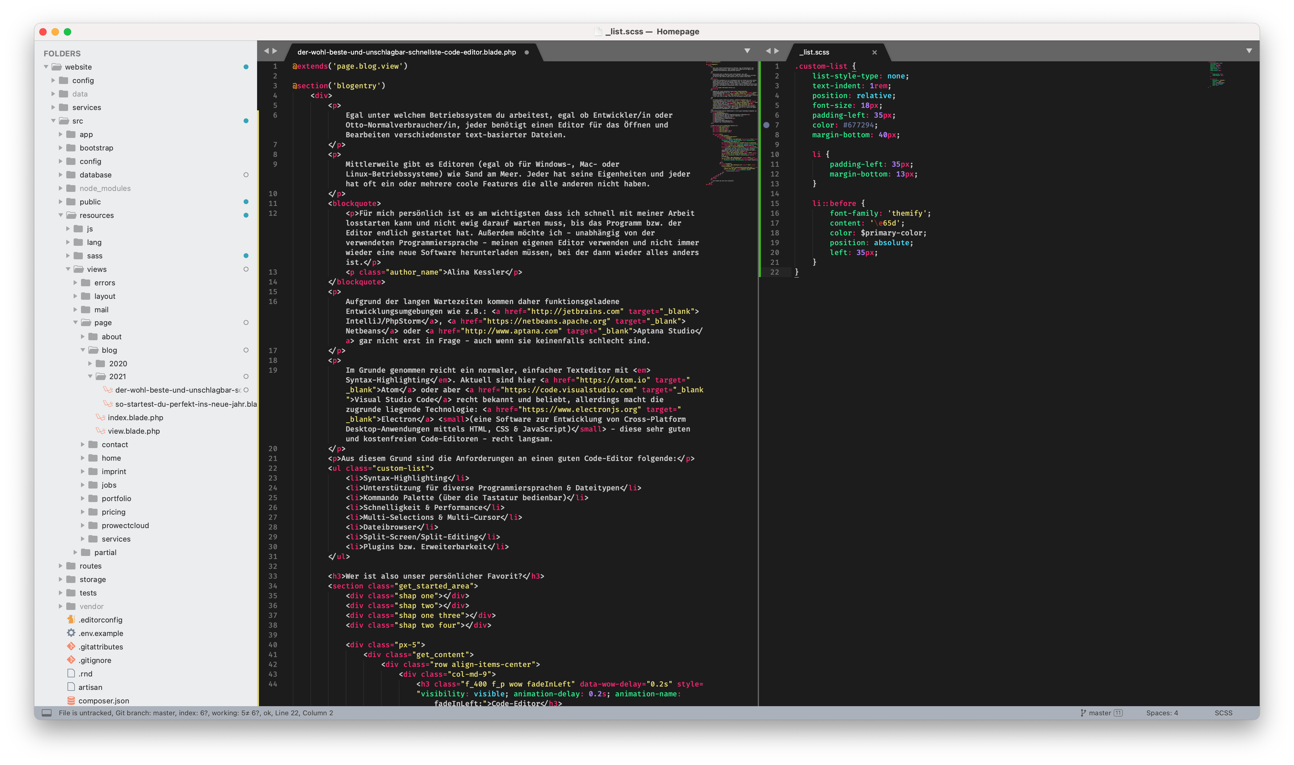 Sublime Text Screenshot