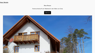 Haus Renate Webseite